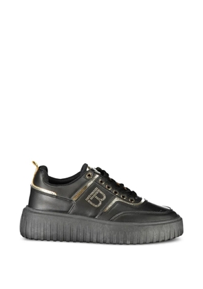 Laura Biagiotti logo-embellished platform sneakers - Black