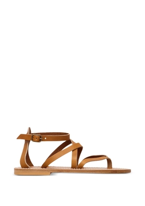 K. Jacques Epicure multi-strap leather flat sandals - Neutrals