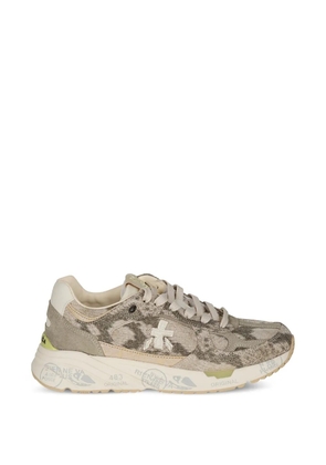 Premiata Mased animal-print sneakers - Neutrals
