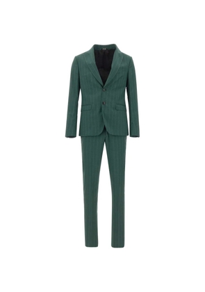 Ungaro pinstripe peak-lapel suit - Green