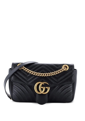 Gucci Pre-Owned GG Marmont Flap Bag Matelasse Leather Small crossbody bag - Black