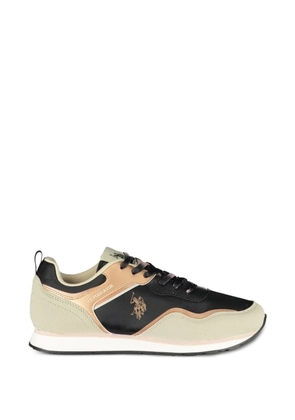 Polo Ralph Lauren panelled logo-print sneakers - Neutrals