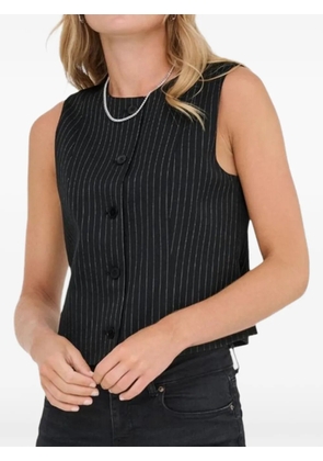 ONLY Onmalena-Reina pinstripe waistcoat - Black
