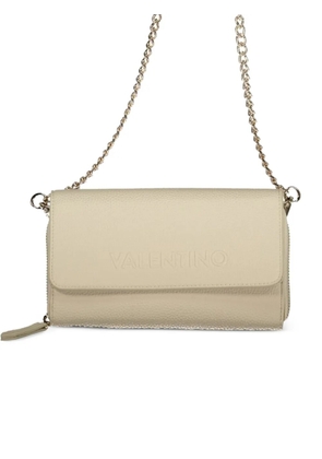 MARIO VALENTINO logo-embossed crossbody bag - Neutrals