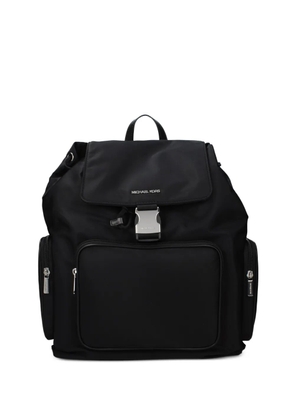 Michael Kors logo-strap buckle-buckle backpack - Black