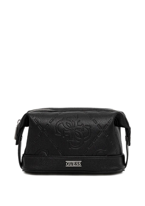 GUESS USA Boston 4G embossed wash bag - Black