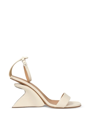 Off-White Jug sculpted-heel leather sandals - Neutrals