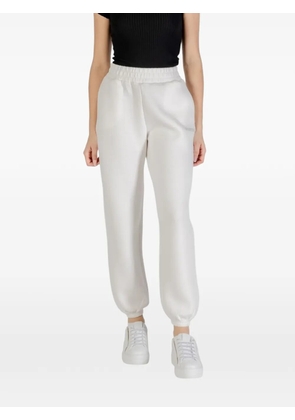 GUESS USA rhinestone-logo track pants - White