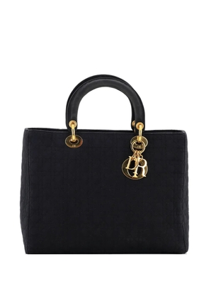 Christian Dior Pre-Owned Vintage Lady Dior Bag Cannage Quilt Nylon Large tote bag - Black