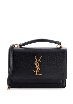 Saint Laurent Pre-Owned Sunset Top Handle Chain Wallet Leather crossbody bag - Black