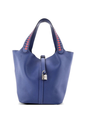 Hermès Pre-Owned Picotin Lock Bag Tressage Epsom MM tote bag - Blue