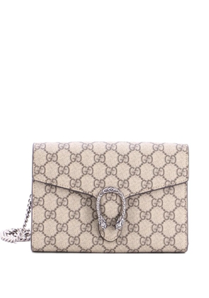 Gucci Pre-Owned Dionysus Chain Wallet GG Coated Canvas Small crossbody bag - Brown