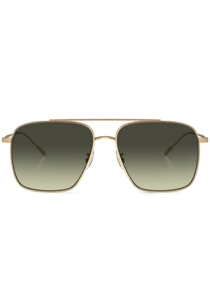 Oliver Peoples Dresner aviator-frame sunglasses - Gold