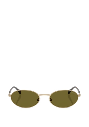 Emporio Armani Ida oval-frame sunglasses - Gold