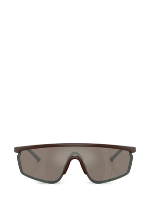 Oliver Peoples R-20 shield-frame sunglasses - Brown