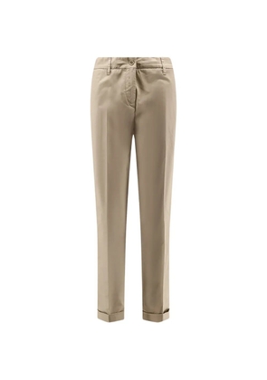 ASPESI pressed-crease turn-up trousers - Neutrals
