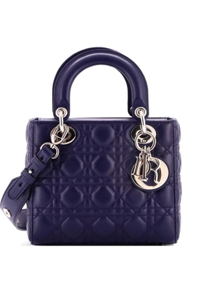 Christian Dior Pre-Owned My Lady Dior Bag Cannage Quilt Lambskin satchel - Blue