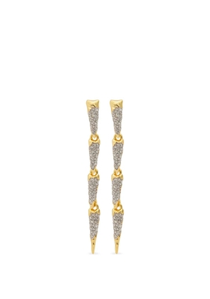 Alexis Bittar crystal-embellished tiered earrings - Gold