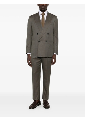 Zegna double-breasted wool suit - Grey