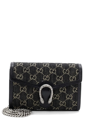 Gucci Pre-Owned Dionysus Chain Wallet GG Denim Small crossbody bag - Black