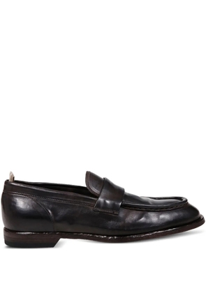 Officine Creative leather penny loafers - Brown