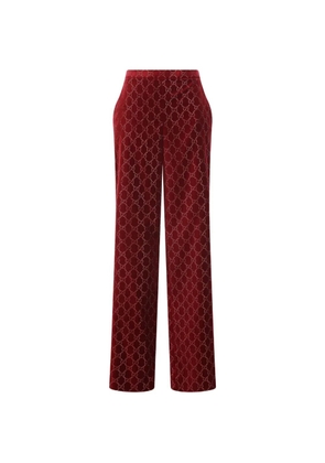 Gucci velvet trousers - Red
