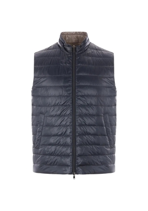 Herno quilted reversible gilet - Blue