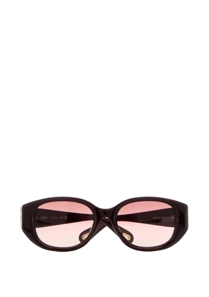 Chloé oval-frame sunglasses - Brown