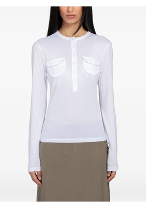 Paloma Wool Nestor flap-pocket long-sleeved T-shirt - White