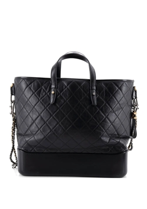 CHANEL Pre-Owned Gabrielle Shopping Quilted Calfskin Large tote bag - Black