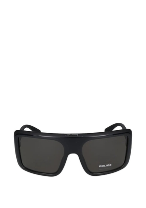 Police oversized geometric-frame sunglasses - Black