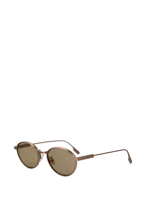 Zegna round-frame sunglasses - Brown