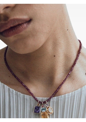 Lizzie Fortunato ruby beaded necklace - Pink