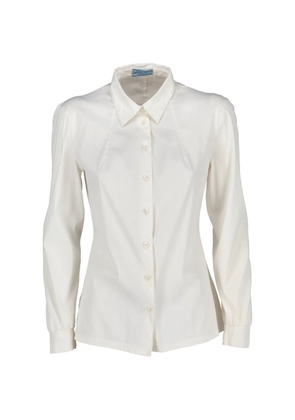 Prada Pre-Owned long-sleeve button-up shirt - White
