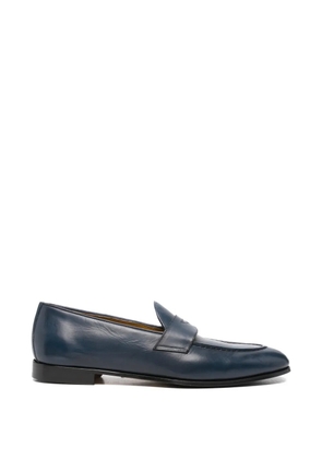 CALPIERRE penny-slot leather loafers - Blue