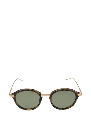 Thom Browne Eyewear tortoiseshell-effect round-frame sunglasses
