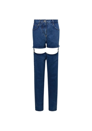 pushBUTTON detachable garter jeans - Blue