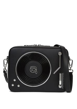 Karl Lagerfeld Ikon record player crossbody bag - Black