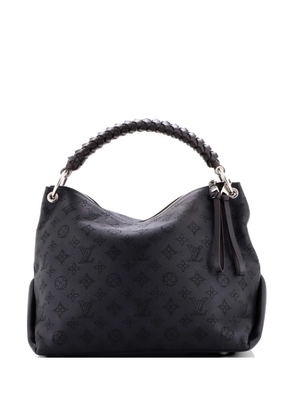 Louis Vuitton Pre-Owned Braided Handle Beaubourg Mahina Leather MM hobo bag - Black