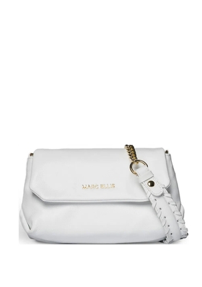 Marc Ellis small Elodie logo-lettering shoulder bag - White