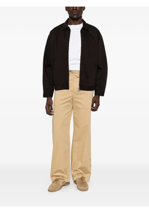 Fiorucci drawstring buttoned trousers - Neutrals