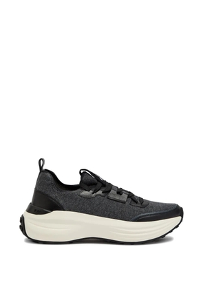 Tod's panelled lace-up sneakers - Grey