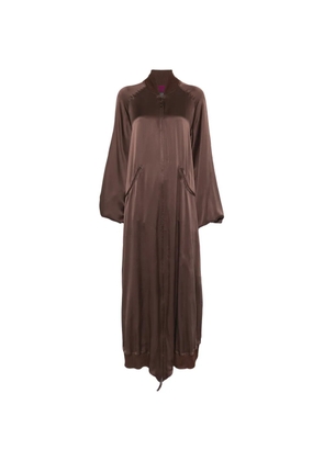 Jean Paul Gaultier Pre-Owned 1990s ruched-back coat - Brown