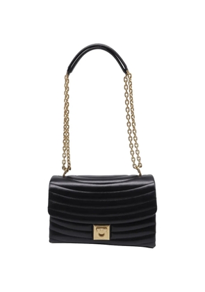 Ferragamo Pre-Owned Gancini quilted shoulder bag - Black