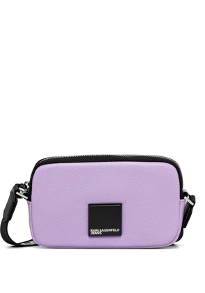 Karl Lagerfeld Jeans KLJ box logo cross body bag - Purple