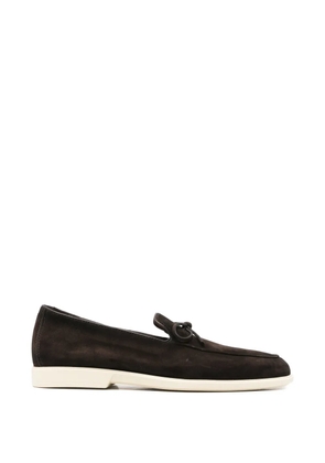Santoni Malibu bow-detail loafers - Brown