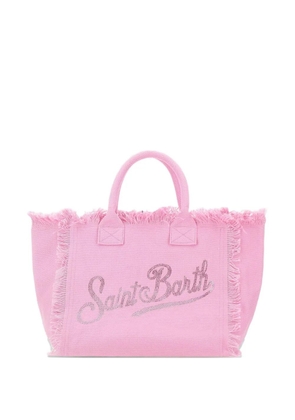 MC2 Saint Barth Vanity rhinestone-embellished fringed tote bag - Pink