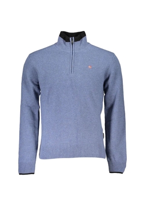Napapijri half-zip cotton sweater - Blue
