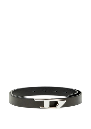 Diesel B-D logo leather belt - Black