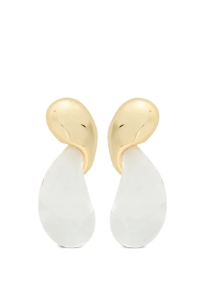 Alexis Bittar Liquid Lucite modernist earrings - Gold